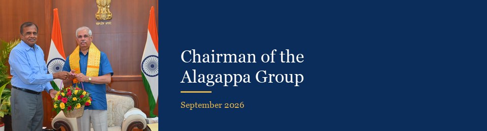 Chairman of the Alagappa Group, September 2026